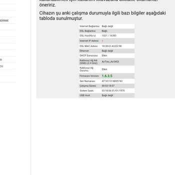Airties_Air5453 İnternete Bağlanıyor Ama İnternet Yok