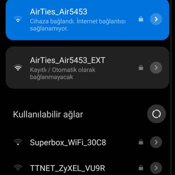 Airties_Air5453 İnternete Bağlanıyor Ama İnternet Yok