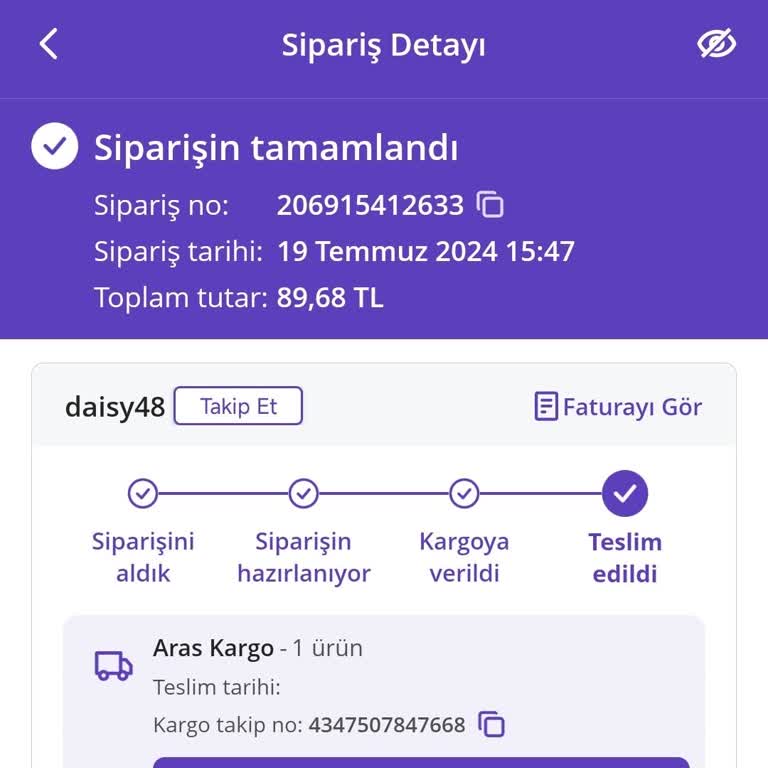 Aras Kargo Kargo Teslim Etmemek