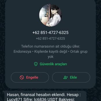 WhatsApp Tan Gelen Gizli Mesaj