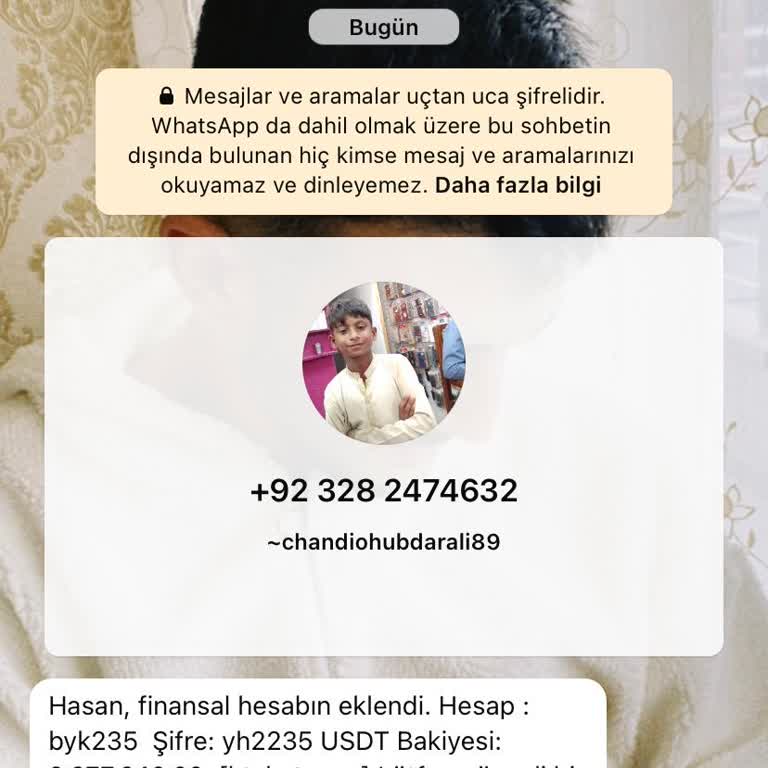 WhatsApp Adıma Finansal Hesap Açılması