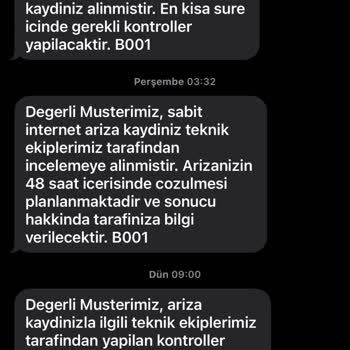 Türk Telekom İnternet Sorunu Hakkında Destek Vermemesi