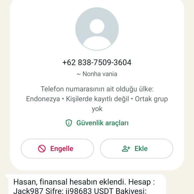 WhatsApp Gelen Htxkes.com Şikayeti Hakkında