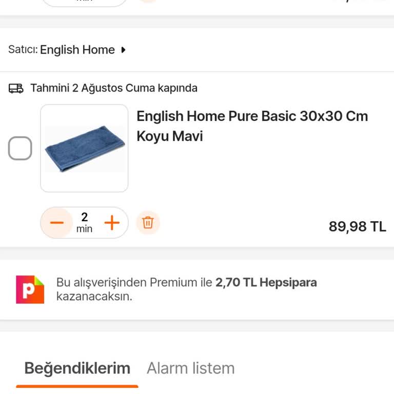 Hepsiburada'da Sepet Alt Limiti Sorunu