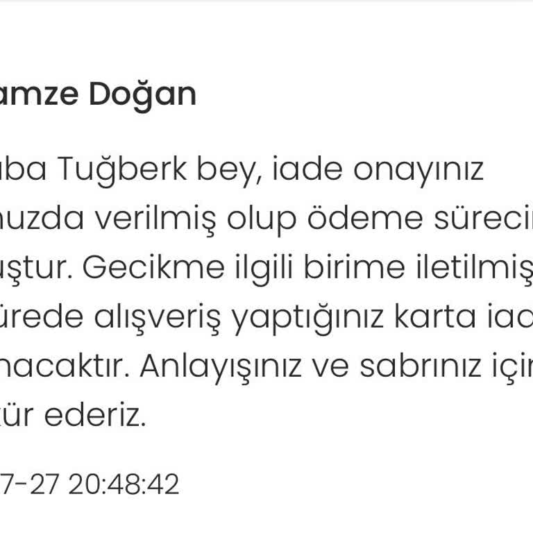 EasyCep Ücret İadem 20 Günü Geçti Yapılmadı