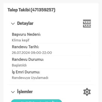 Arçelik Kesife Randevu Verip Gelmemek