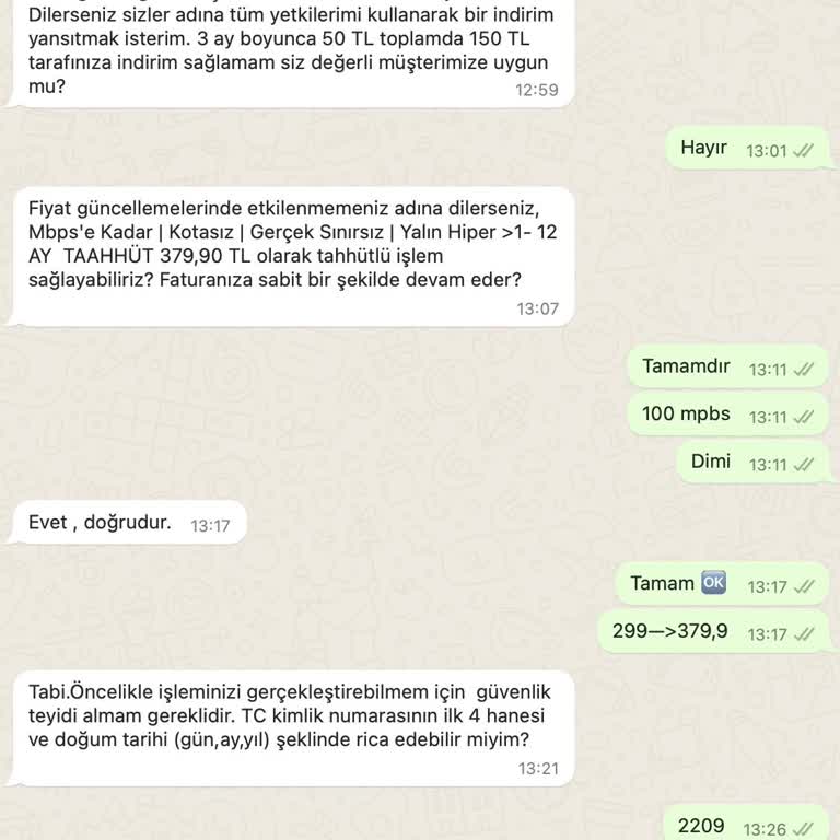 Millenicom Fatura Fiyat Yükseltilmesi