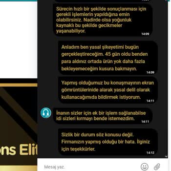 Watsons Teslim Edilmeyen Ürün İçin Para İadesi Yapmıyor