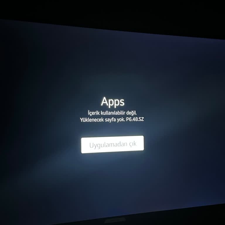 Onvo 55 İnç Webos TV Hiçbir Uygulama Açmıyor.