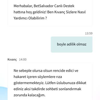 Betsalvador Çekim Taleplerinde Sorun Yaşadım Ve Hesabım Kapandı