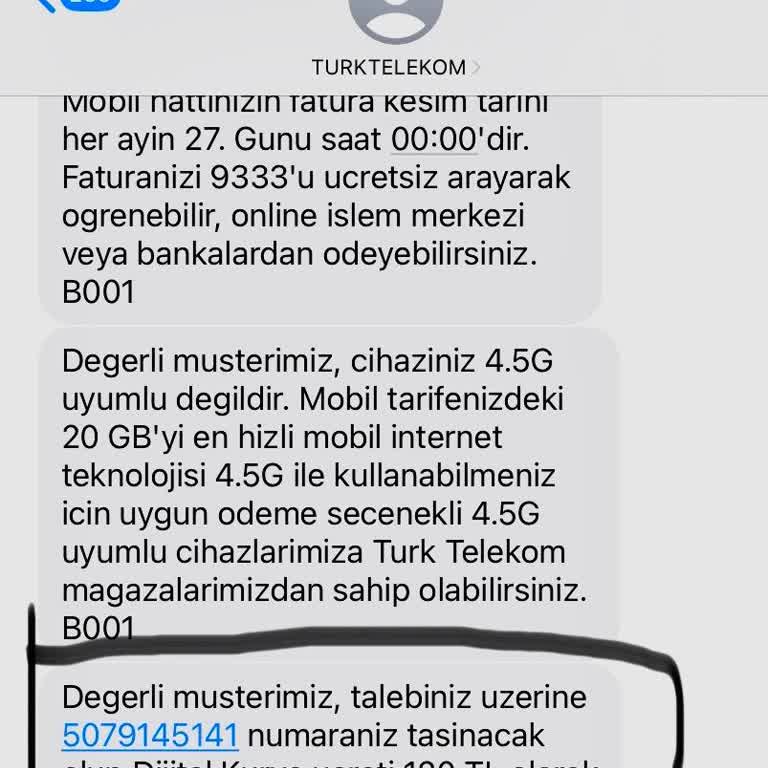 Türk Telekom Dijital Kurye Ücreti Bilgilendirmesi Yapmadı.
