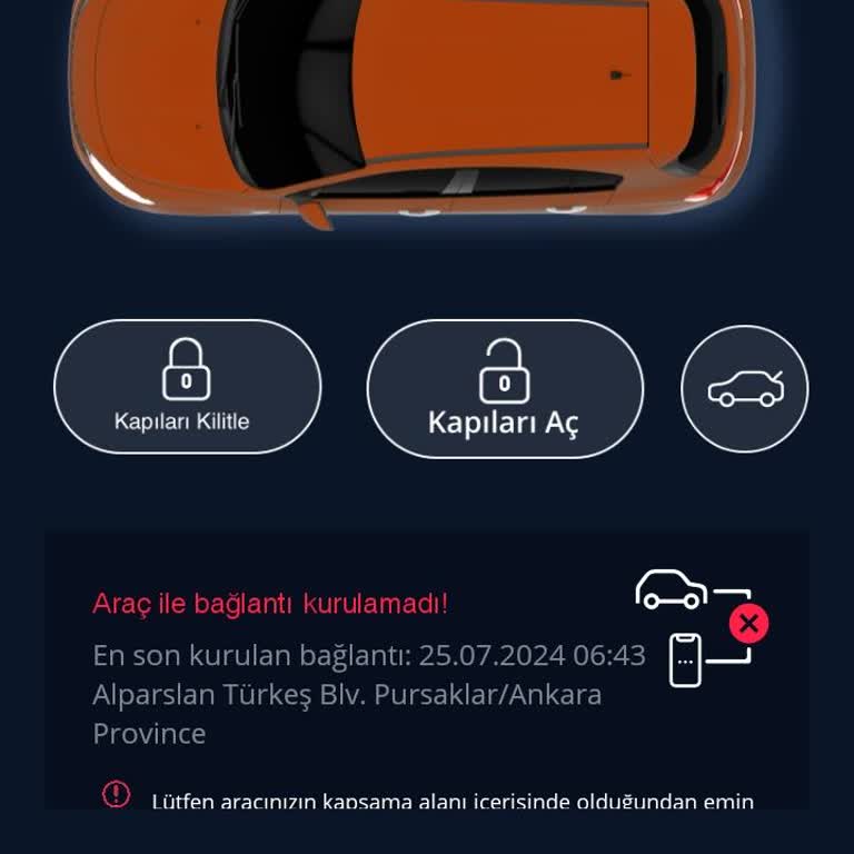 Fiat "Fiat Connect Kullanmadığınız Uygulama"