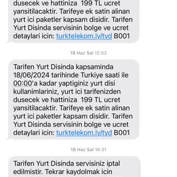 Türk Telekom Yurt Dışı Paketini Yurt İçinde Yansıtması
