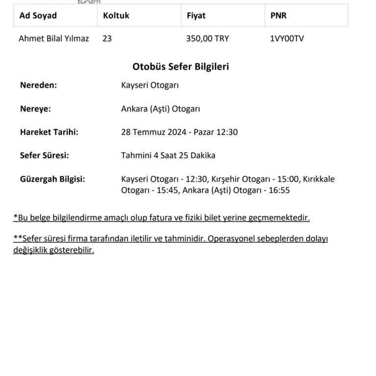 As Kahramanmaraş Obilet Koltuk Sıkıntısı Problemi