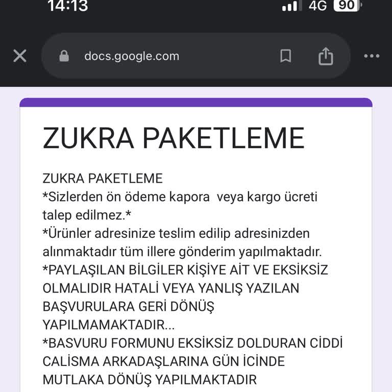 Evde Ekişi Paketleme Kişisel Bilgilerimin İzinsiz Kullanımına Karşı Önlem Talebi
