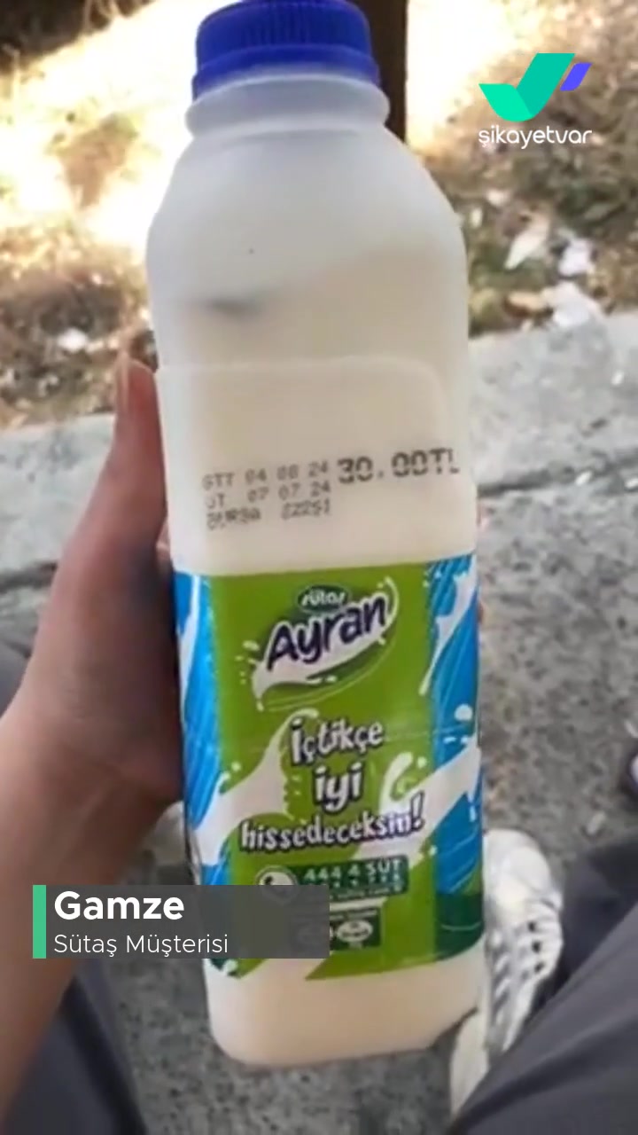Açılmamış Sütaş Ayran Paketinin İçerisinde Bir Şey Var videonun kapak resmi