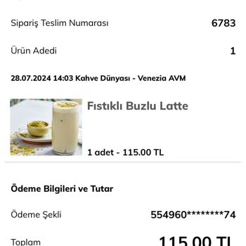 Kahve Dünyası Hazır Al Para İadesi