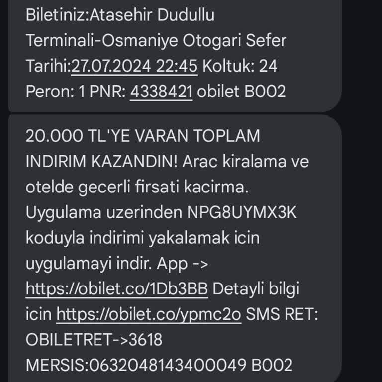 Obilet Ve As Adana Seyahat İş Bilmezliği