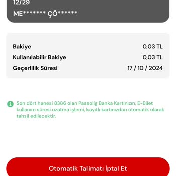 Passolig Kartıma Yükleme Yapmama Rağmen Bakiyem Yüklenmedi