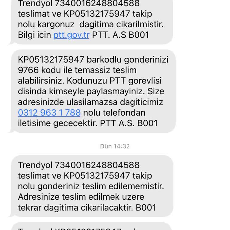 PttAVM PTT- Trendyol Ürünümü Teslim Etmiyor