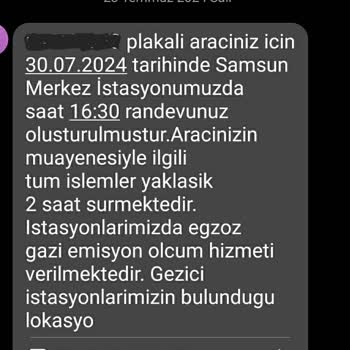 Tüvtürk Araç Muayenesi Randevu