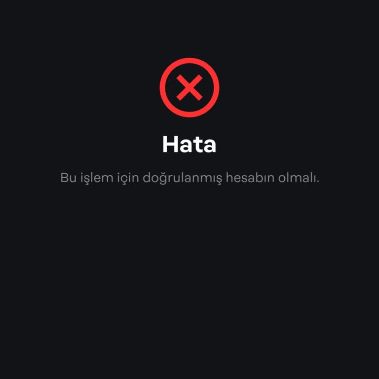 Papara Hesap Doğrulama Seçeneği Yok