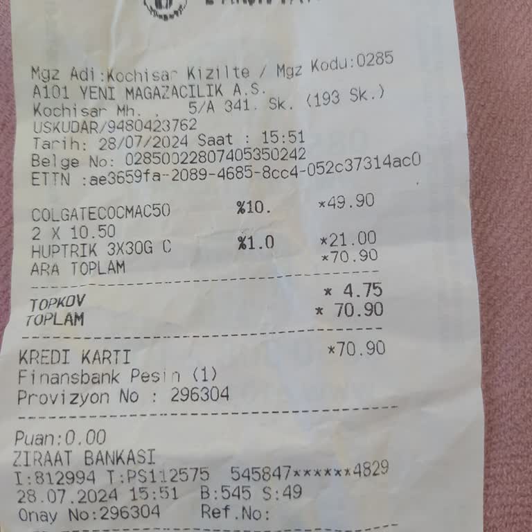 A101 İndirimli Ürün Verilmedi