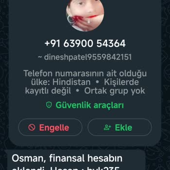 WhatsApp Finans İçerikli Mesaj