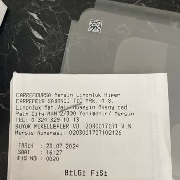 Carrefour SA Şikayet Eksik Kutu İçerikli Telefon!