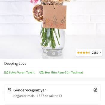 Çiçek Sepeti Ürün Görseli Ve Çiçek Farklı