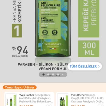 Yves Rocher Şampuan Saç Derimi Yaktı