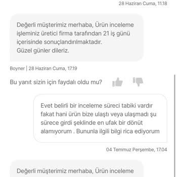 Boyner'de İadem İle İlgili Muhatap Bulamıyorum