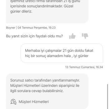 Boyner'de İadem İle İlgili Muhatap Bulamıyorum