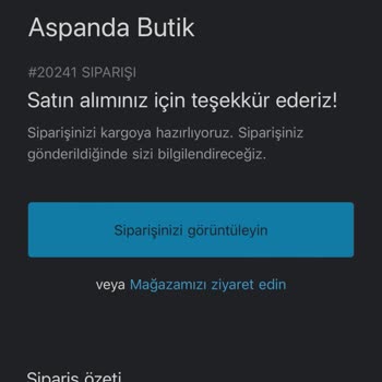 Aspanda Butik Hayal Kırıklığı Şikayetçiyim