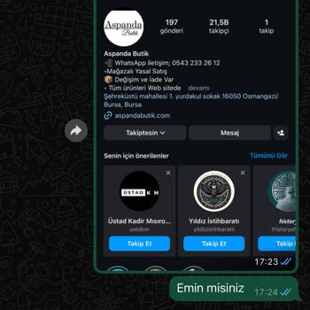 Aspanda Butik Hayal Kırıklığı Şikayetçiyim