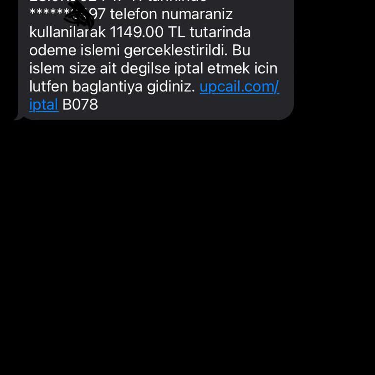 Türk Telekom Mobil Ödeme İşlemi Hakkında Bilgilendirme Talebi