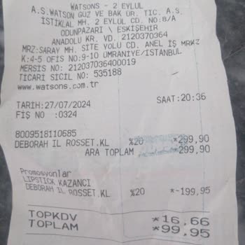 Watsons'tan Aldığım Deborah Ruj Turuncu Renk Çıktı?