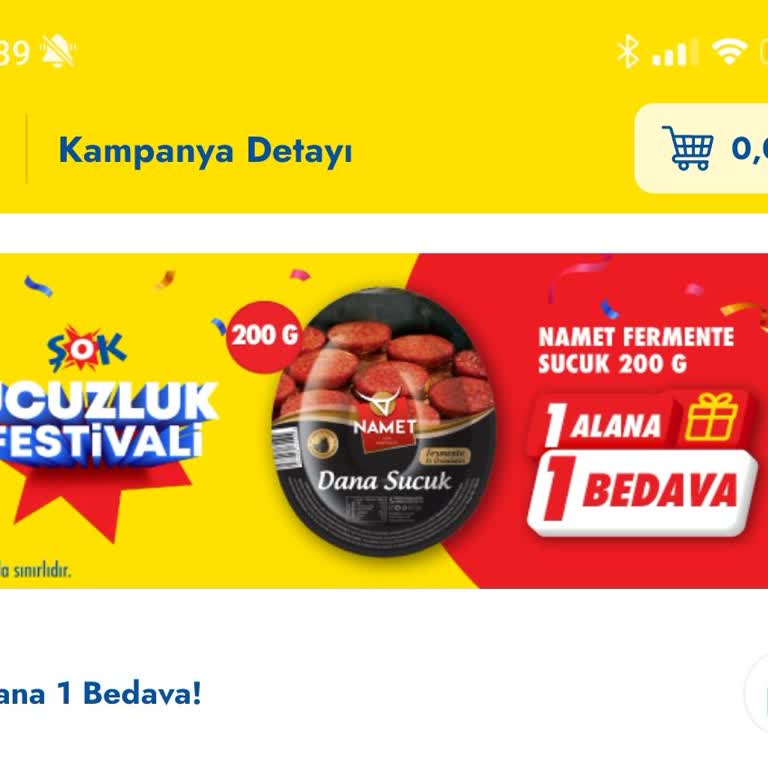 Şok Market Bir Alana Bir Bedava Kampanyası (aldatmacası)