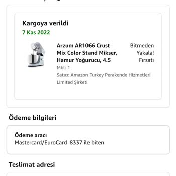 Arzum Ar1066 Stand Mikser Aparatlarındaki Boya Atması Sorunu