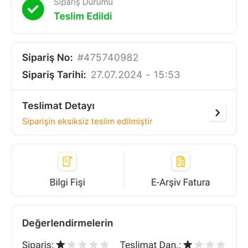 Migros Hemen Sipariş Teslim Etmedi Ama Paramı Vermiyor.