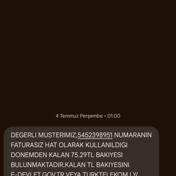 Bimcell Türk Telekom Paramı İade Etmiyor