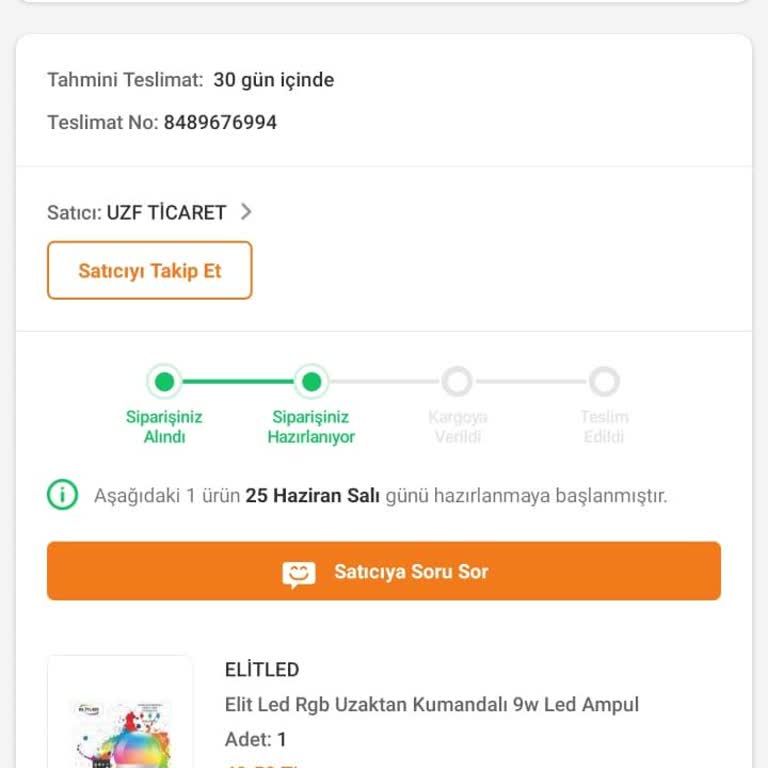Trendyol 1 Ay Olmasına Rağmen Siparişimi Göndermiyor!
