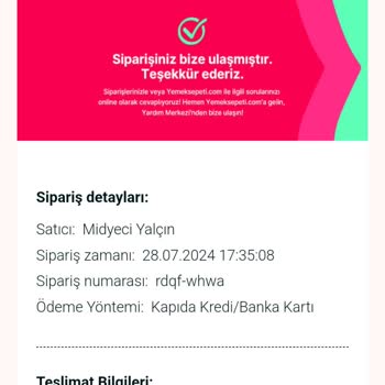 Yemek Sepeti Yalanı