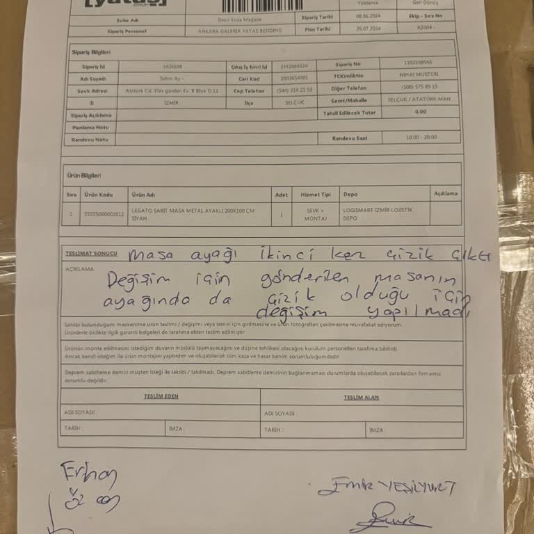 Enza Home Profesyonellik Dışı Satış...