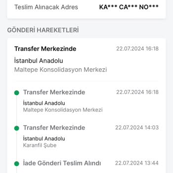 Trendyol Express Trendyol İade Kargosu Hareket Etmiyor. Ürün De Yok Ücret İadesi De Yok