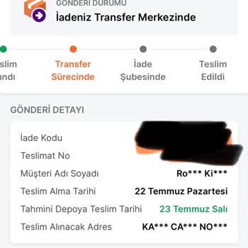 Trendyol Express Trendyol İade Kargosu Hareket Etmiyor. Ürün De Yok Ücret İadesi De Yok