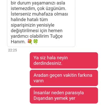 Yemeksepeti İnadına Yanlış Ürün Gönderiyorlar.