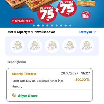 Domino's Pizza Bol Etli Pizza Siparişimde Hayal Kırıklığı Yaşadım