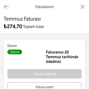 Vodafone Borç Alacak İadesi