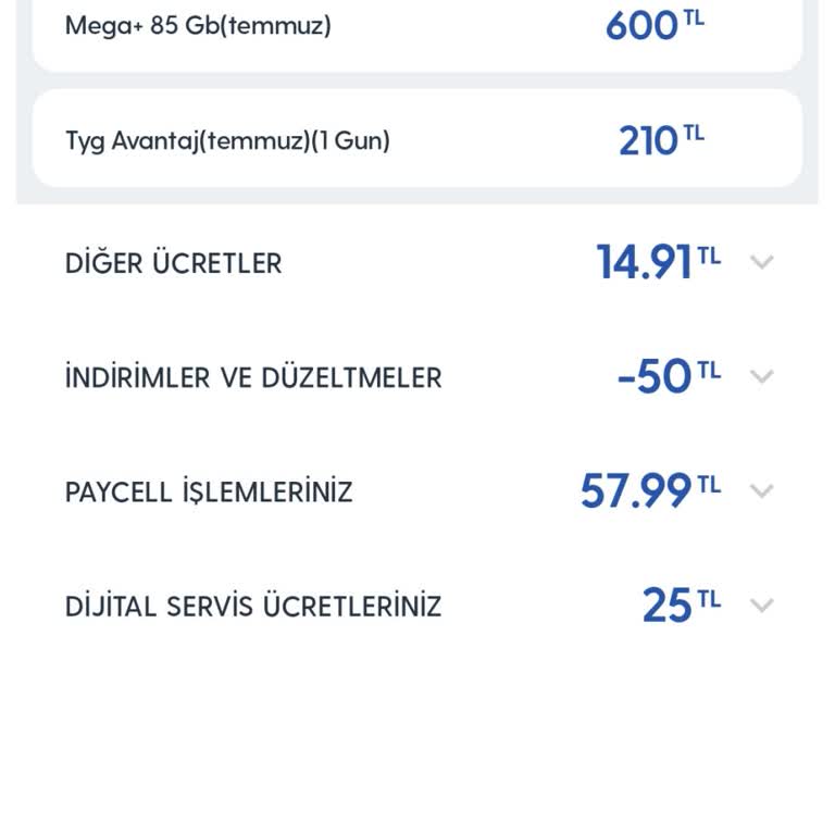 Turkcell Tyg Avantaj Adı Altında Alınan Para.